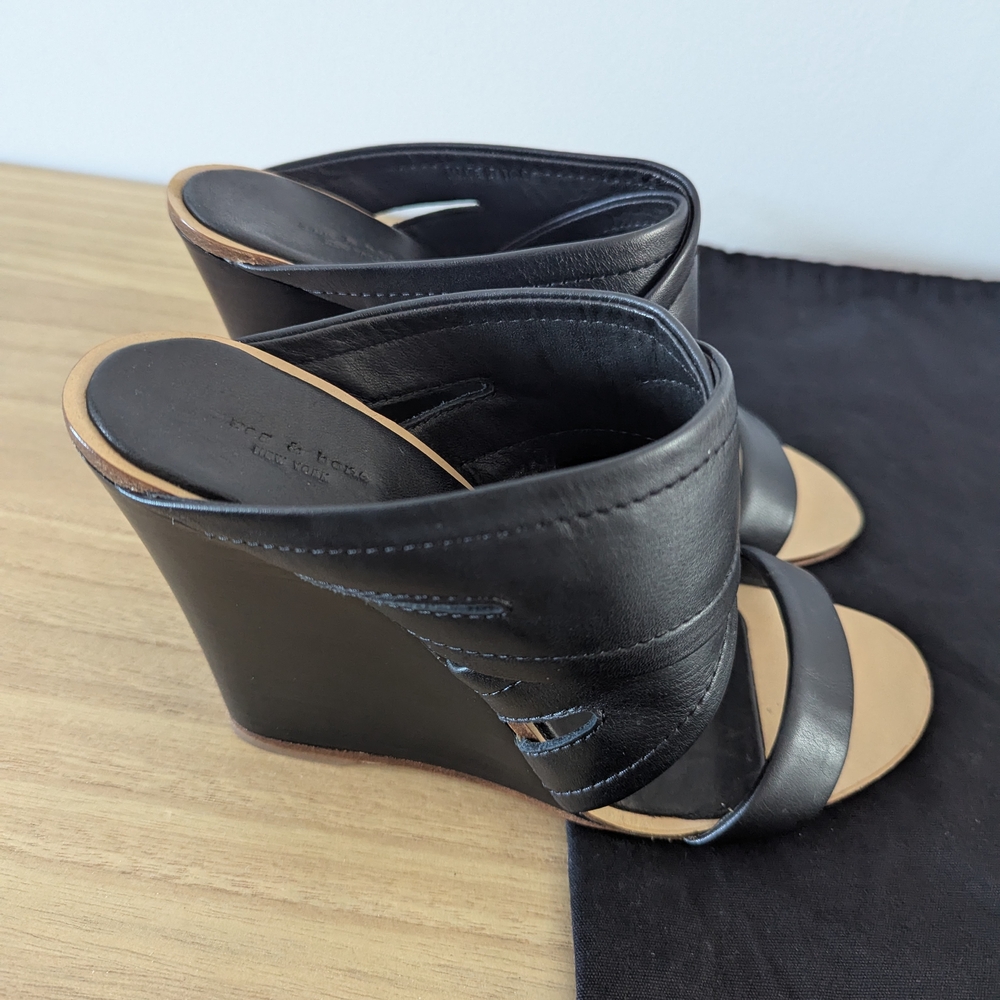 Rag & Bone Black Leather Heels